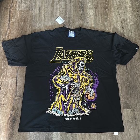 Vintage Warren Lotas Heavyweight Lakers Reaper t-shirt. Size XXL. - Picture 1 of 5